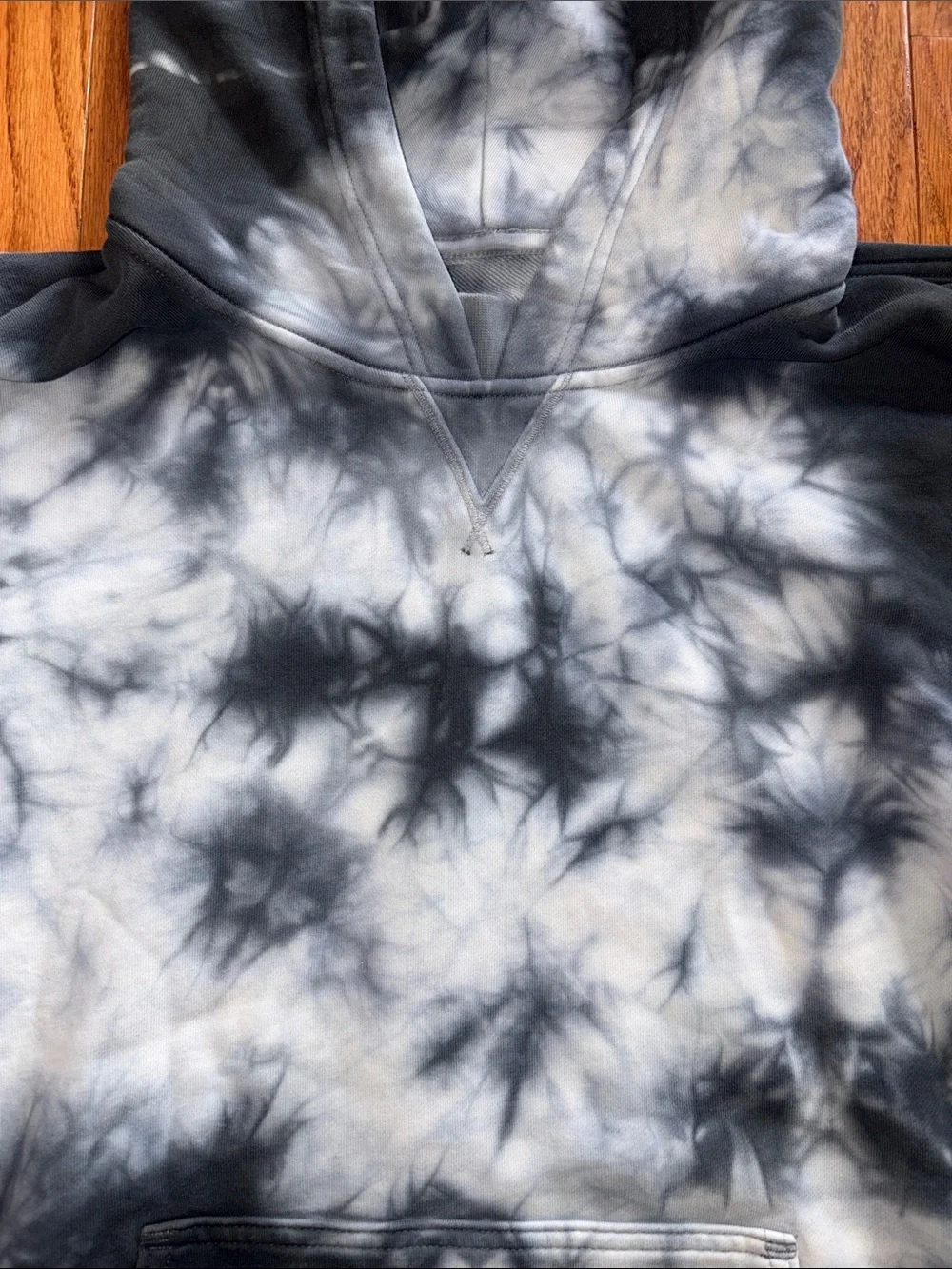 Lululemon All Yours Hoodie Sweatshirt Gray Earth Dye Plant Base Tie Dye Sz 8